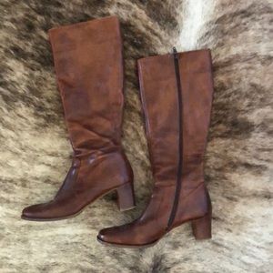 Bespoke Italian Cognac Napa Leather Boots